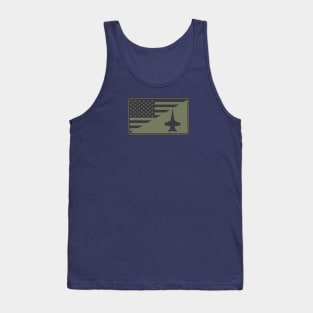 F/A-18 Hornet US Flag Patch (subdued) Tank Top